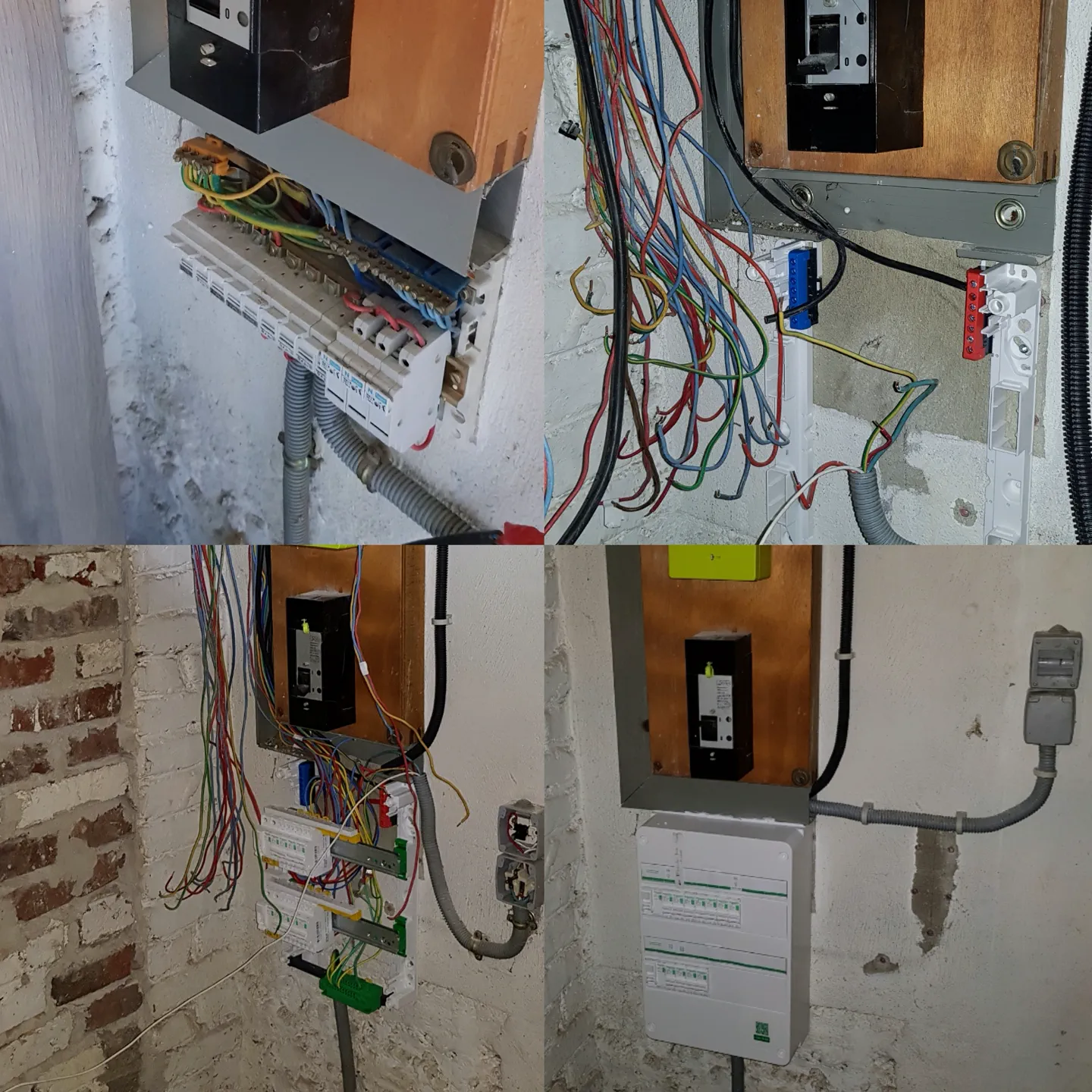 Câblage et tableau électrique pendant une reprise d’installation